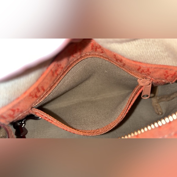 Dooney & Bourke Vintage handbag-burnt orange w/ Leather shoulder - Picture 9 of 11